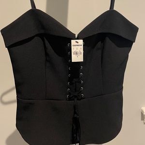 Express black corset